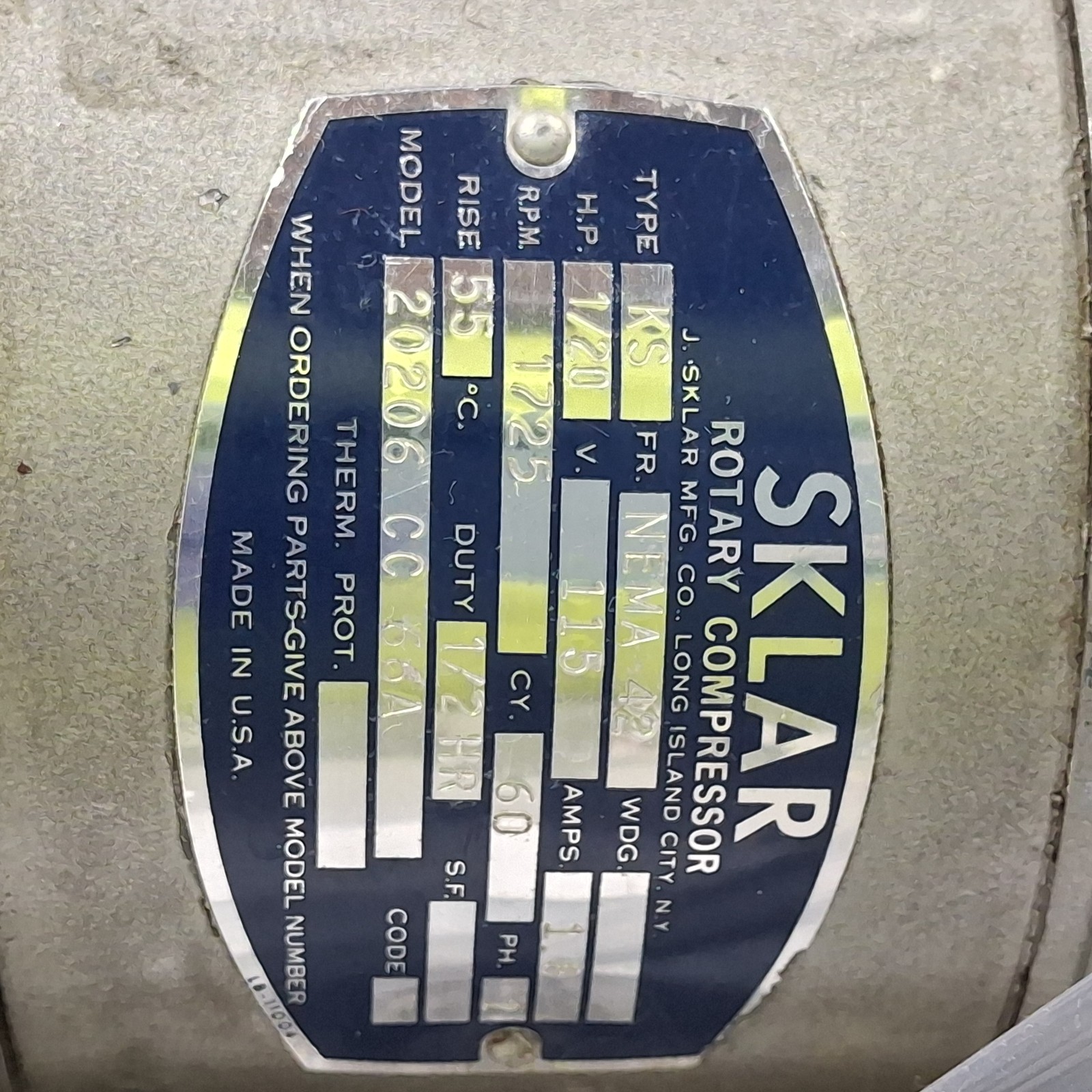 Sklar Surgical 100-65 Compressor