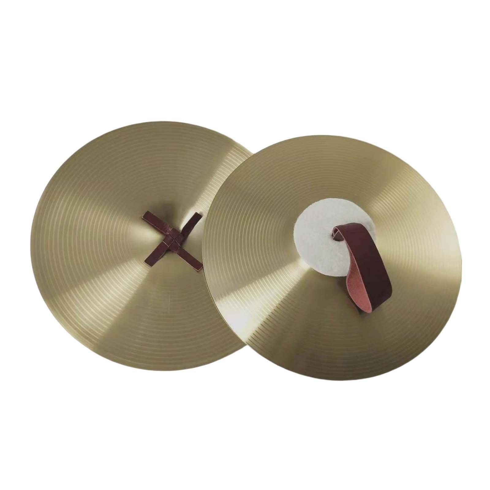 Professional 12-Inch Alloy Brass Crash Cymbals Pair - Durable Percussion for Dru