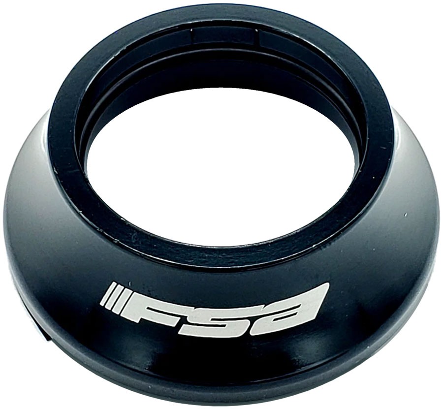 FSA Orbit CE Alloy Top Cover - Black, 1-1/8" x 15mm, NO.8-2 Headset Compatible
