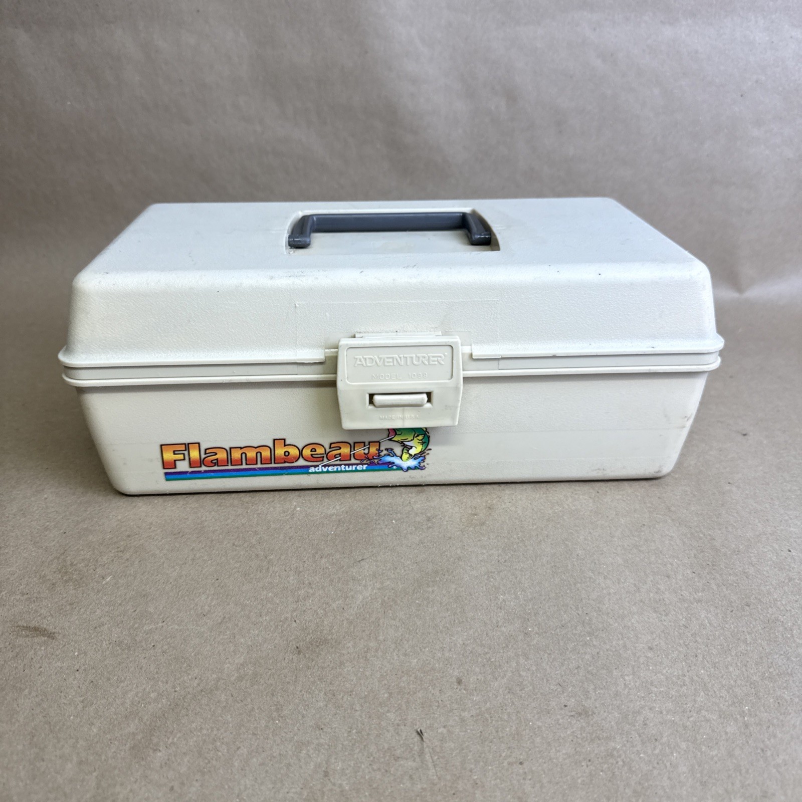 Flambeau Adventurer Model 1099 Fishing Tackle Box • Made In USA • Vintage 80s