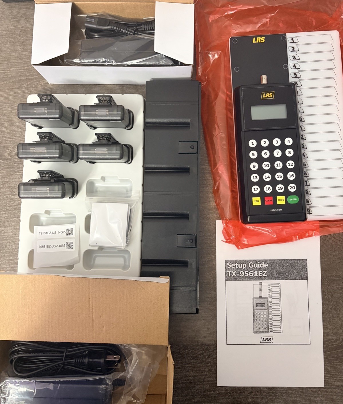 5 Server Pager Restaurant Paging Kit KIT-STAFF5 by Long Range Systems New