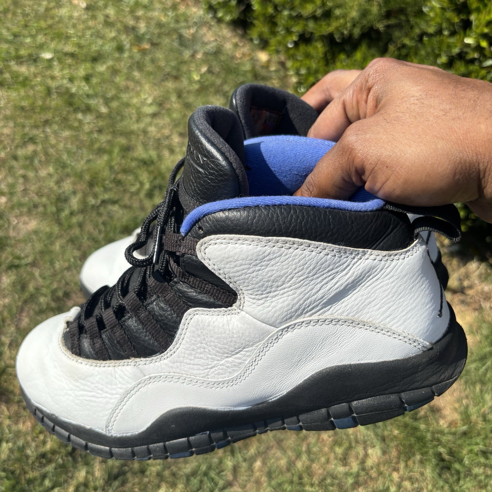 Nike Air Jordan 10 Retro Orlando Men Size 10.5 310805 108 White Black Royal Shoe