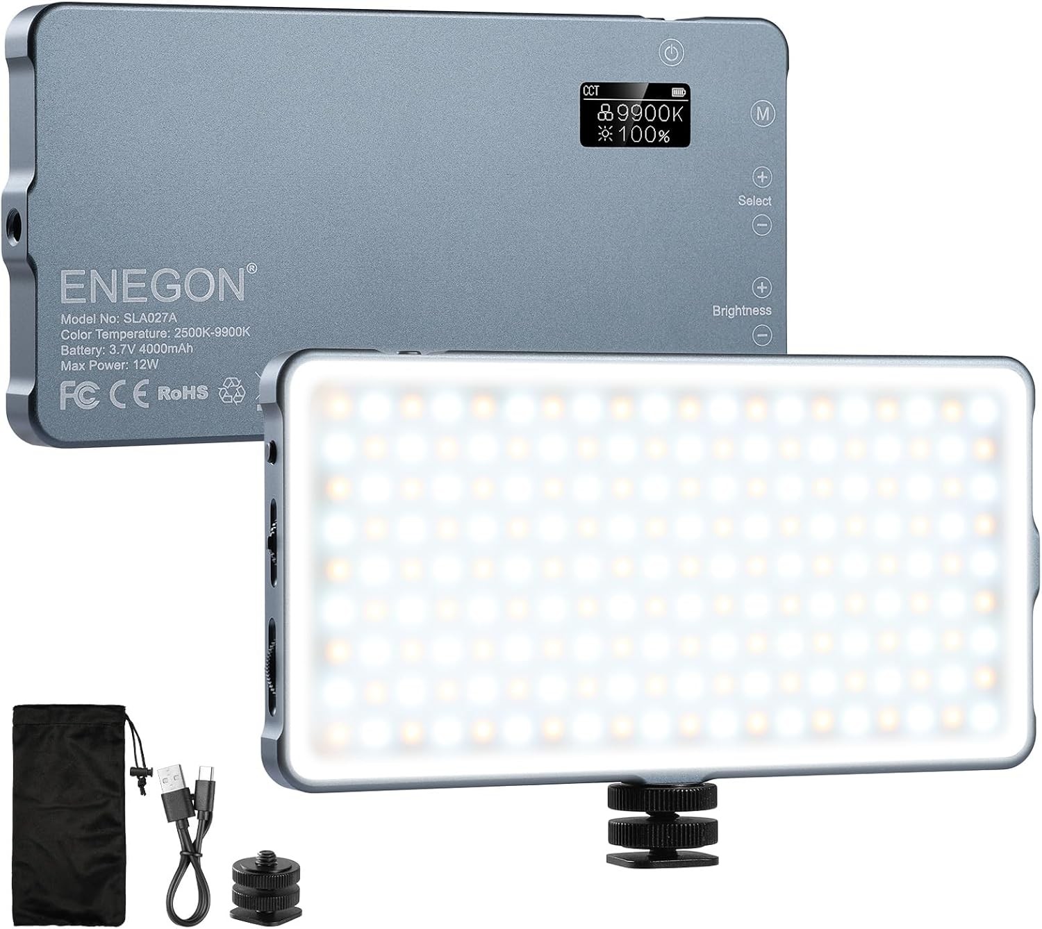 Luz Led Para Fotografia Video Camara 180 LED Potente De Cámaras DSLR 4000mAh NEW