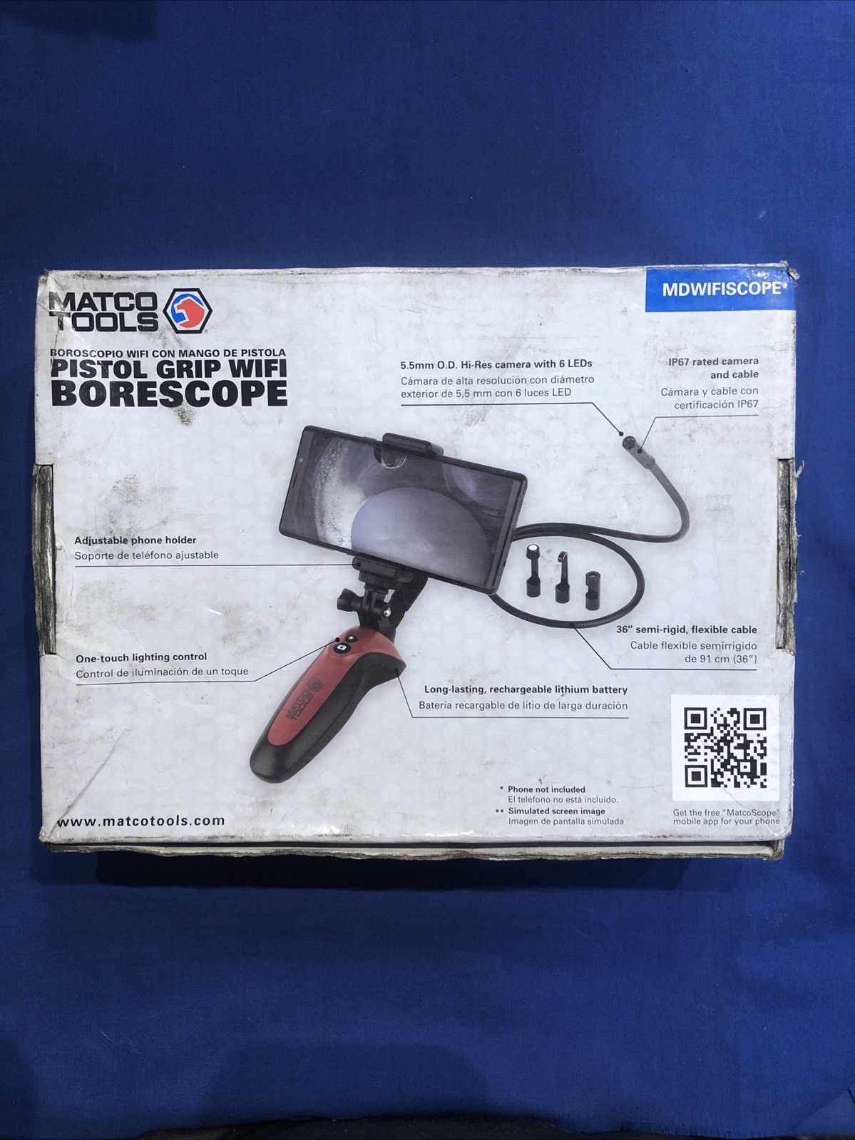 Marco Tools Pistol Grip Wifi Borescope