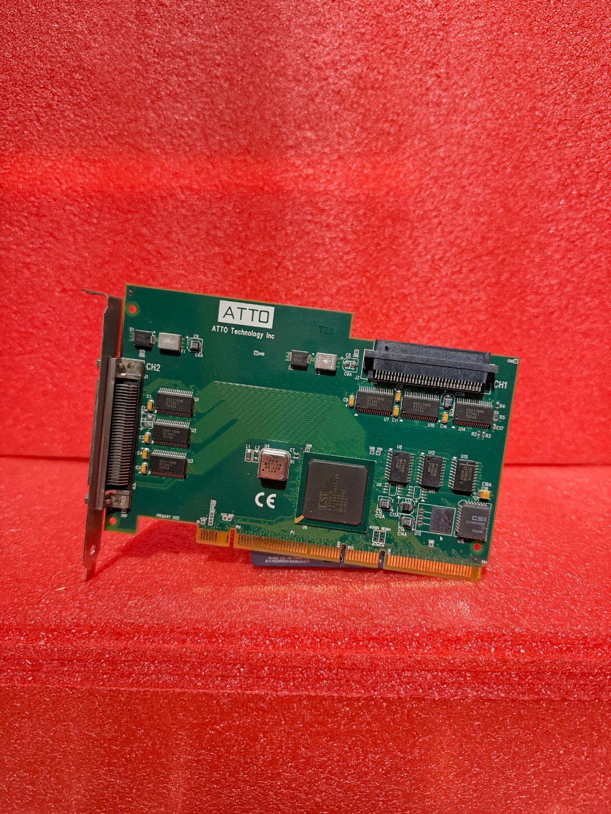 ATTO TECHNOLOGY ULTRA 3 SCSI 64 BIT PCI CONTROLLER CARD 0086-PCBX-000