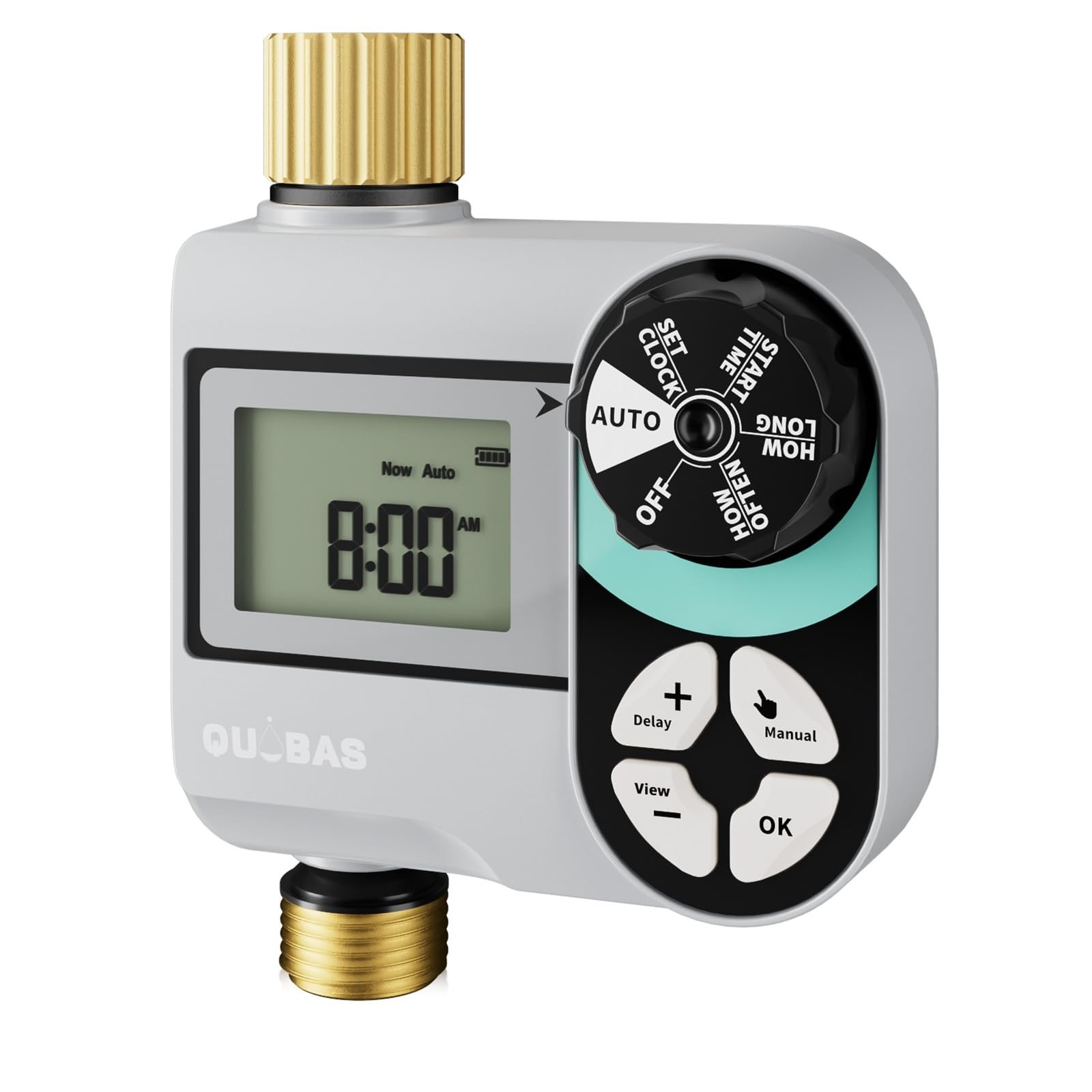 Brass Sprinkler Timer, Programmable Water Hose Timer For Garden Hose Faucet With