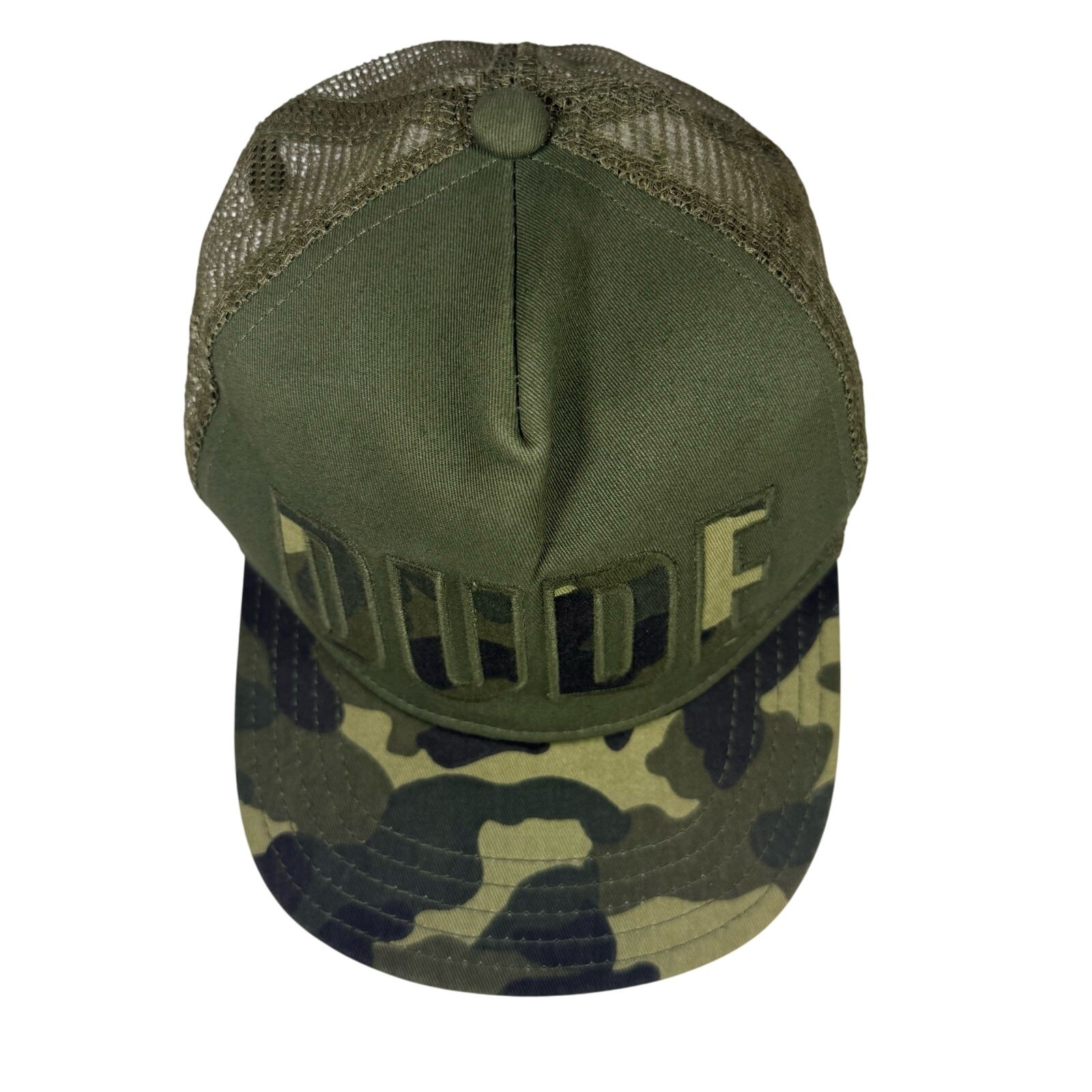 Crazy 8 Boys DUDE Camo Trucker Hat Green Mesh Snapback Adjustable