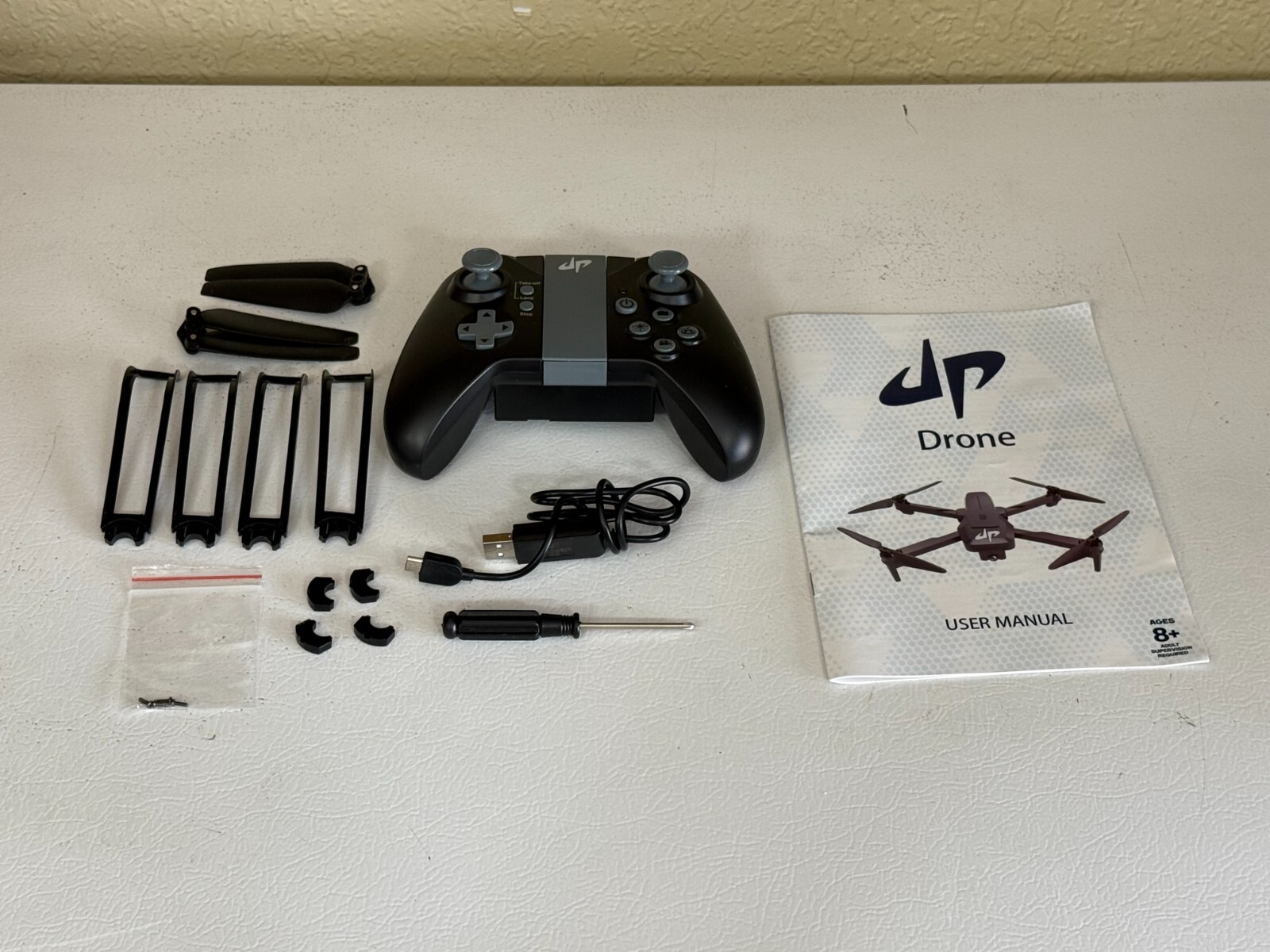 Dp Drone Black Folding Quadcopter With Accessories - No Box