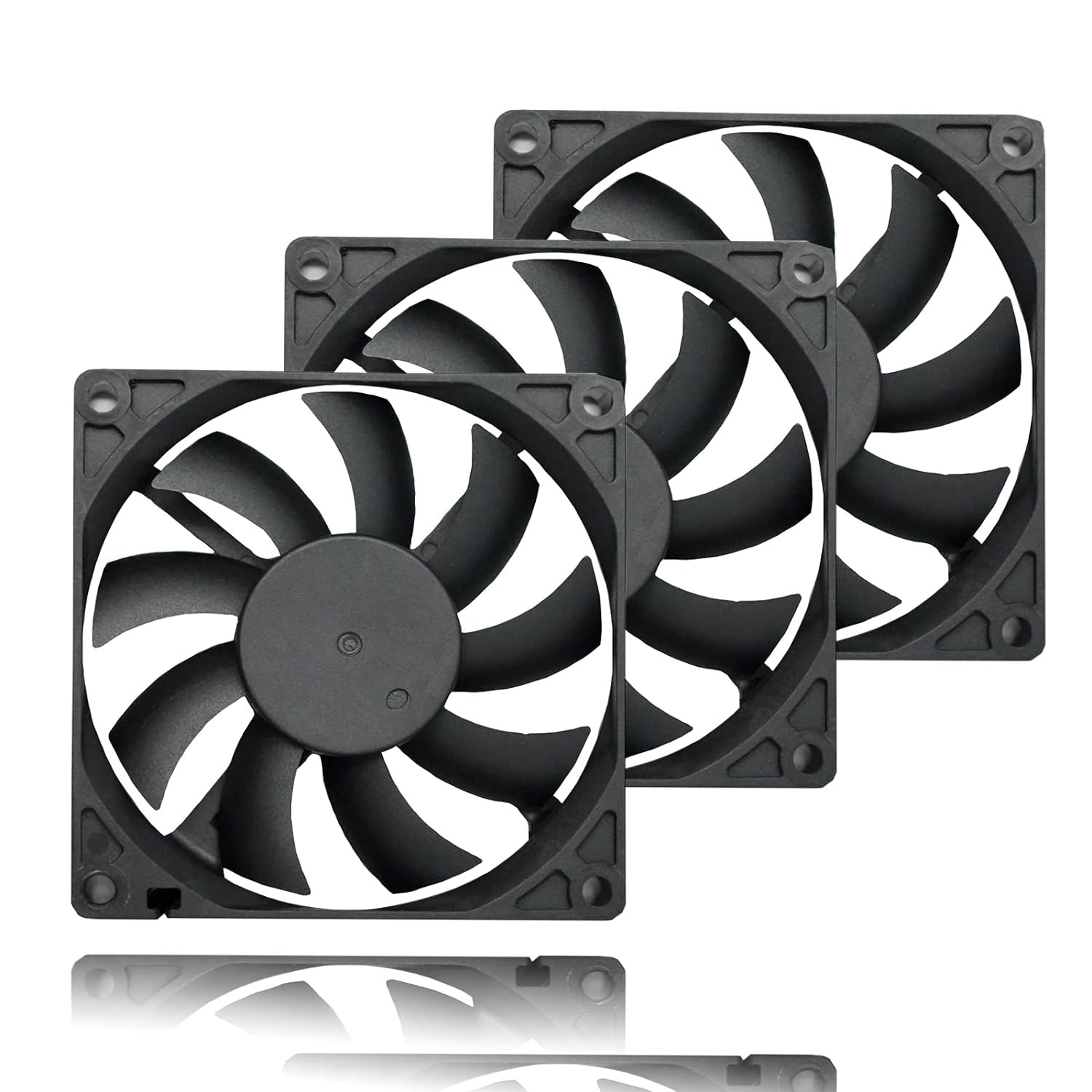 80Mm 80X80X15Mm Case Fan 4-Pin PWM 800-2200RPM - Ultra Slim 15Mm Quiet PC Coolin