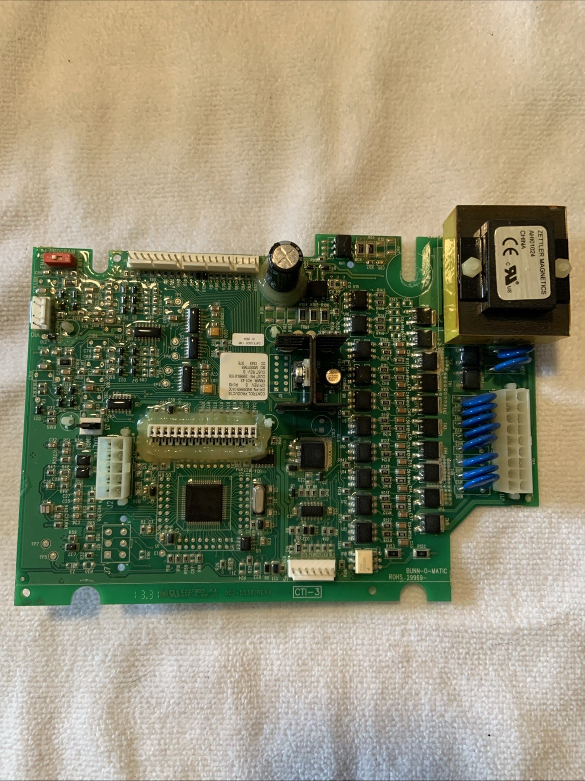 Bunn Dual TF DBC 120V/208V Main Board 29969.1000