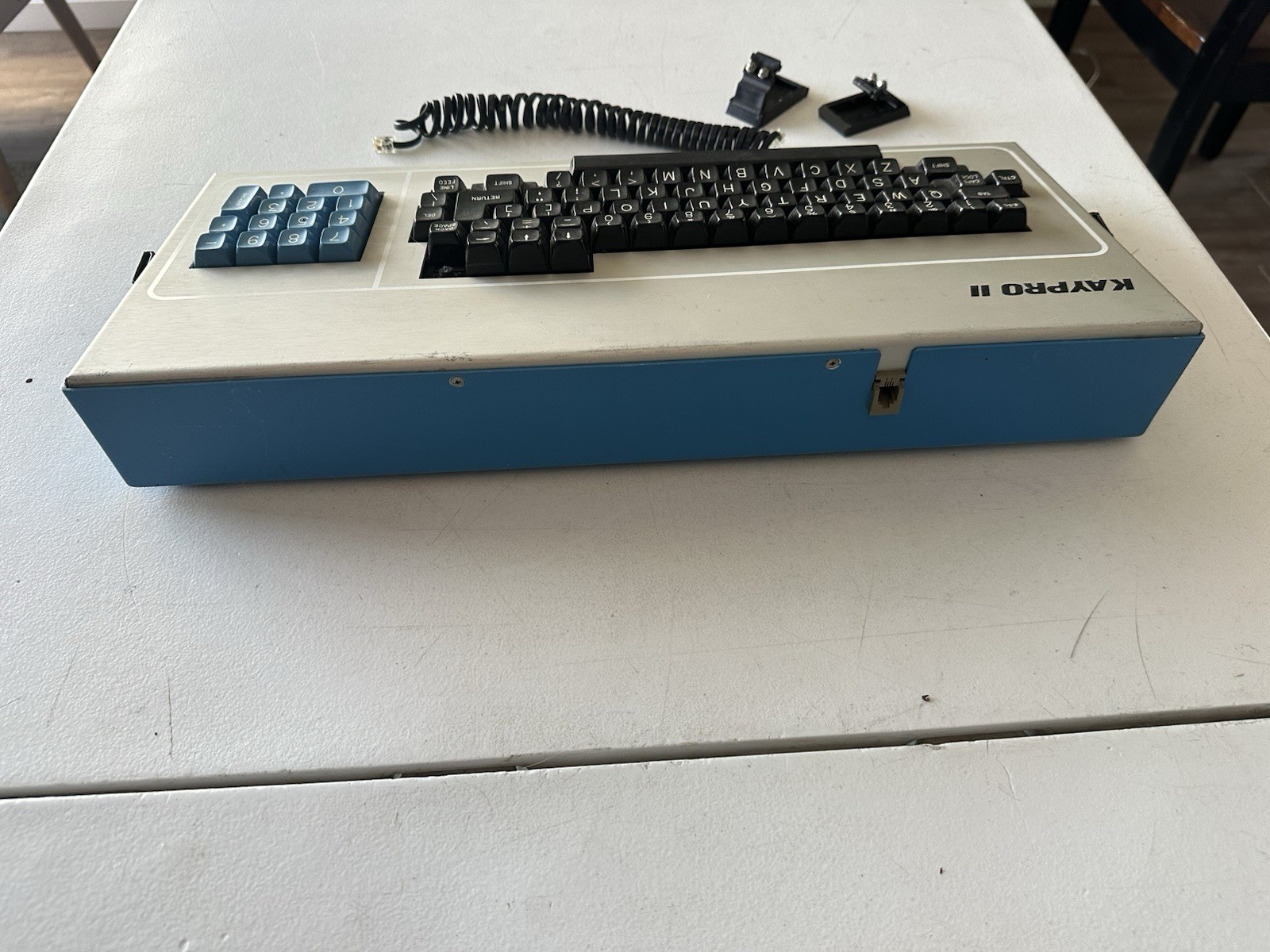 Kaypro II Vintage Portable Computer Keyboard Cable Clasps