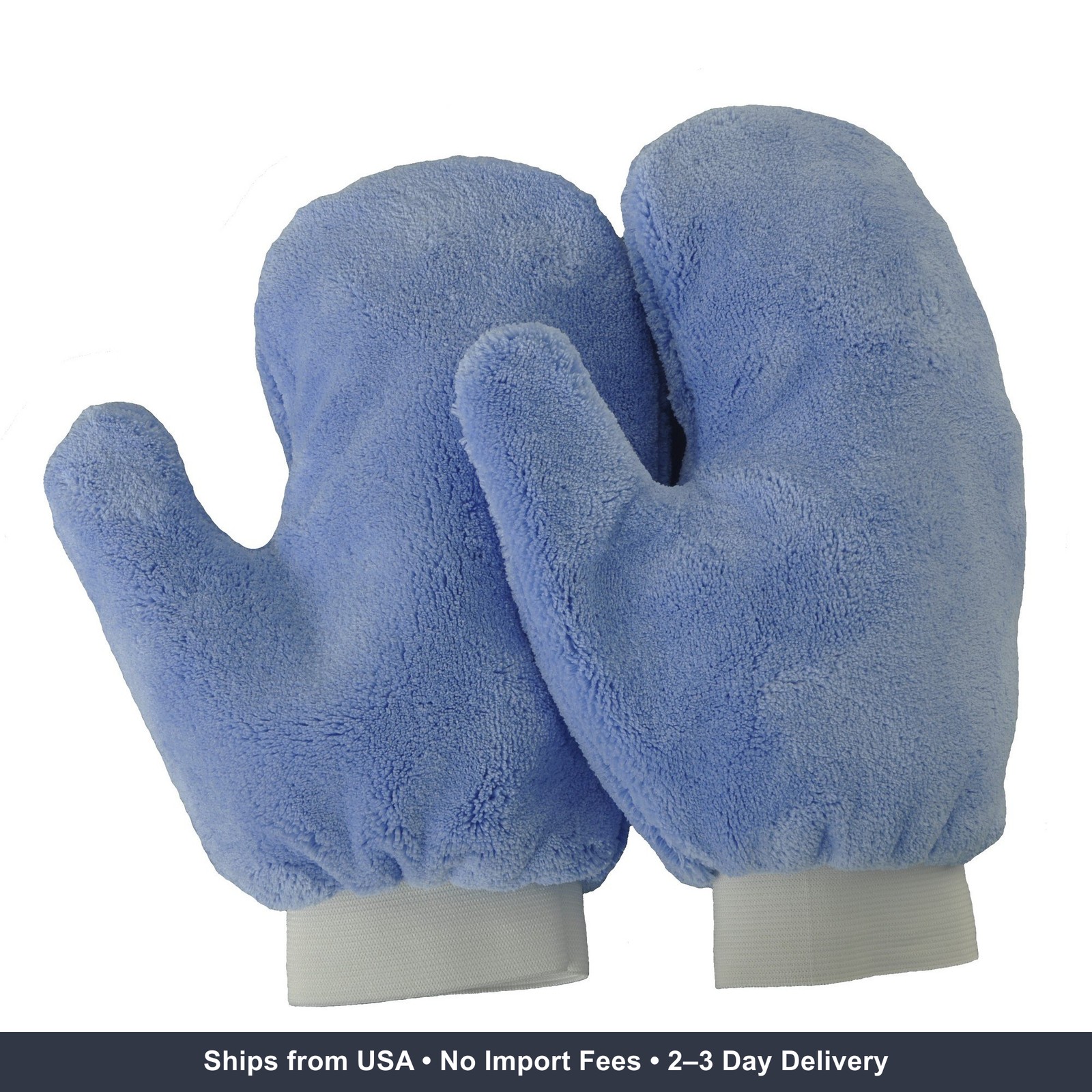 Eurow Microfiber Terry Weave Dusting & Polishing Mitt, Lint-Free, Scratch-Free,