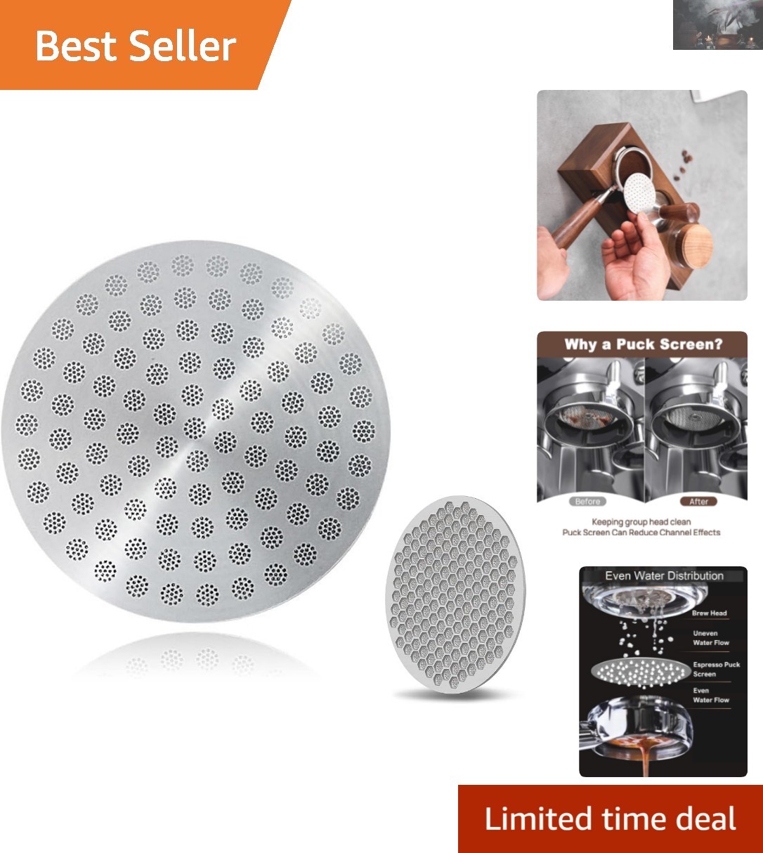 Laser-Cut 54mm Espresso Puck Screen – Enhance Your Breville Brewing Experience