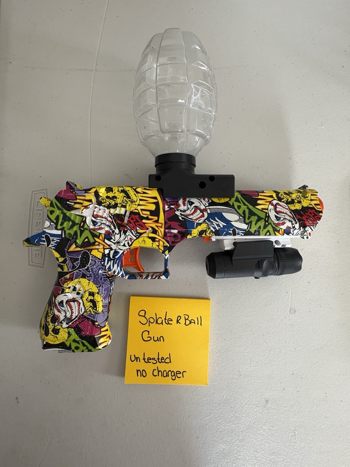 Splat R Ball Gun - Complete With Rechargeable Battery, And Splat R Balls