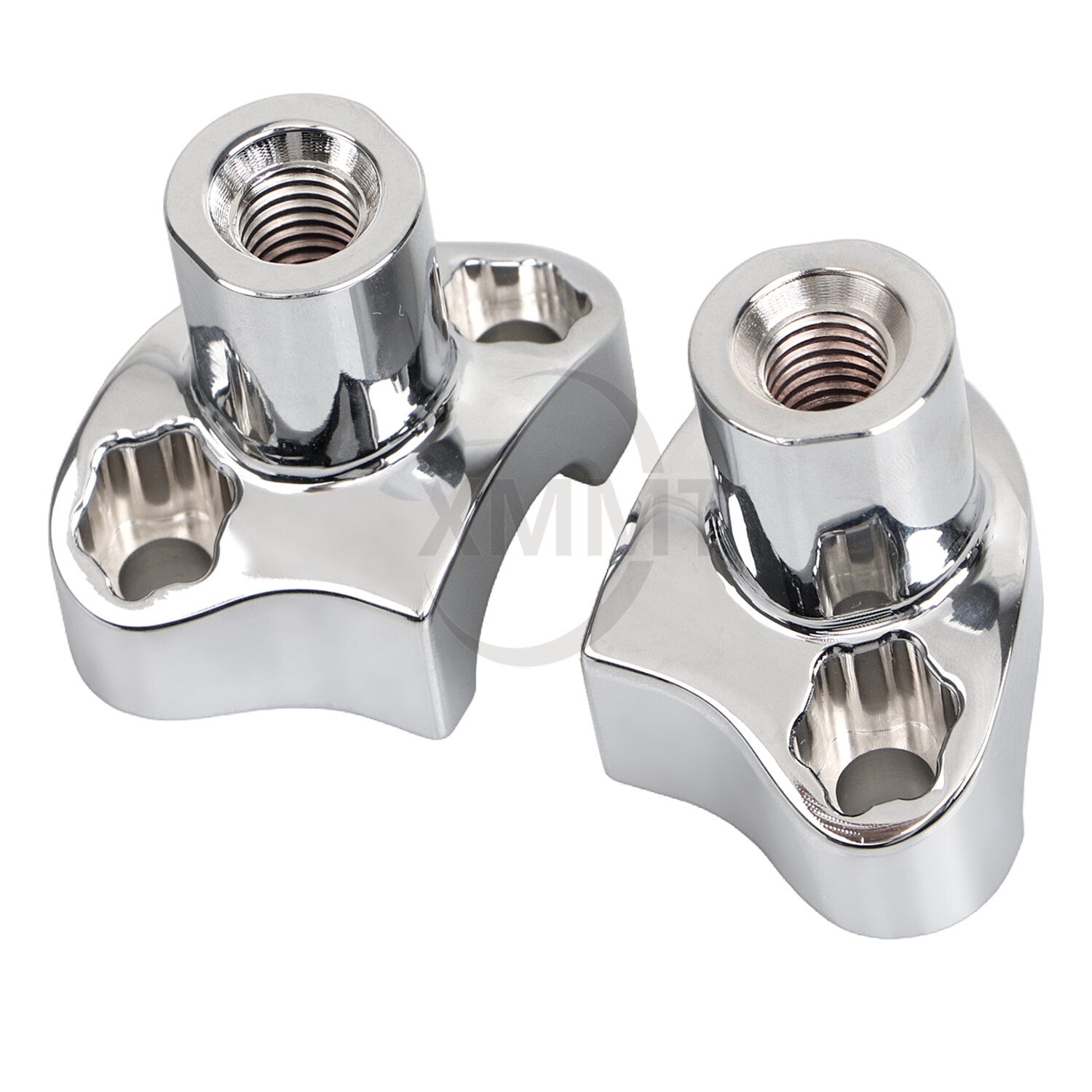 2" Tall Handlebar Risers Bottom For Harley Dyna Fat Boy Softail Road King Glide
