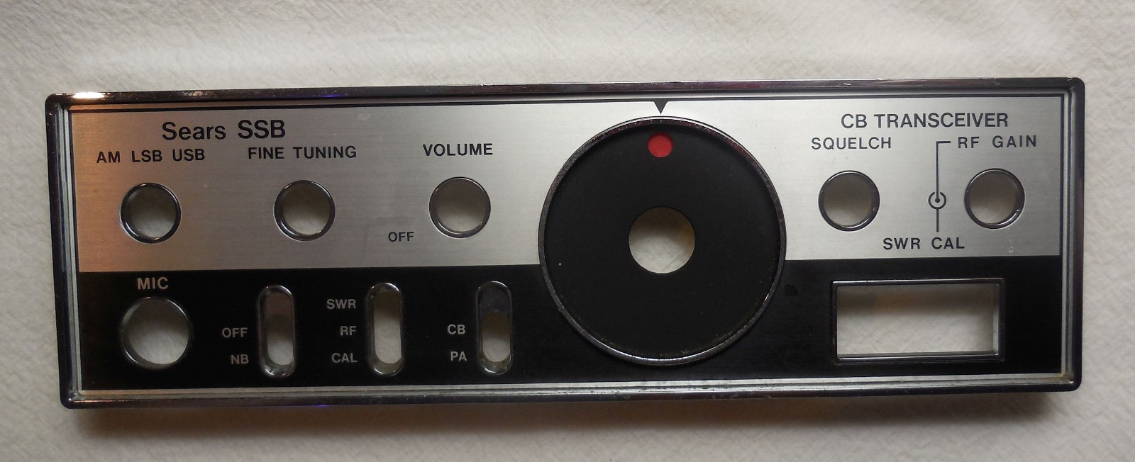 USED Faceplate for Sears SSB CB Radio 934.36772600