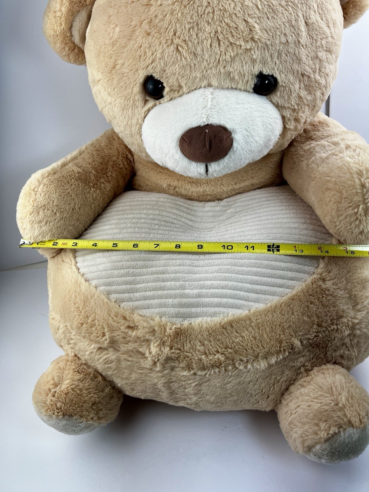 GOFFA BEAR CHAIR For Kids Or Pets NEUTRAL SOFT PLUSH MATERIAL, NWOT