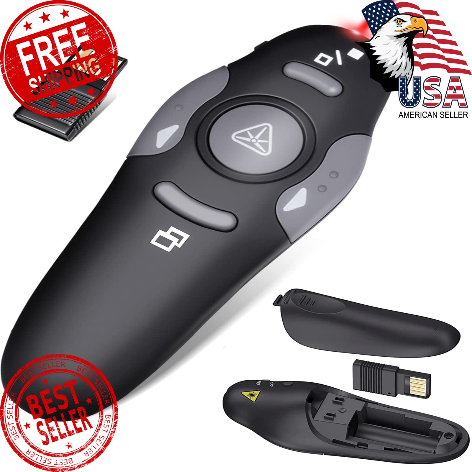 CLIKBUTM Wireless Presentation Clicker Battery