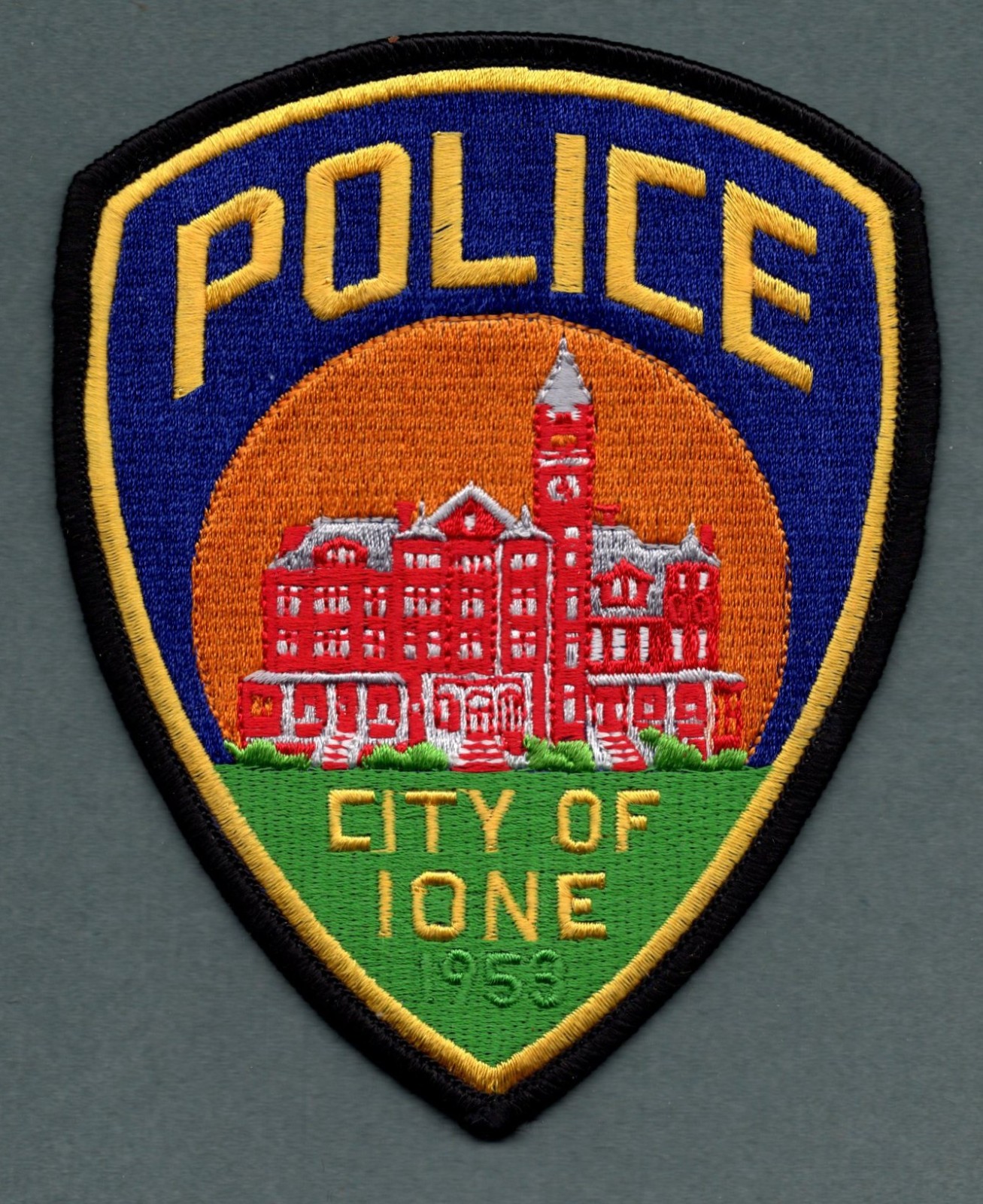 Ione California Police Patch *1953*