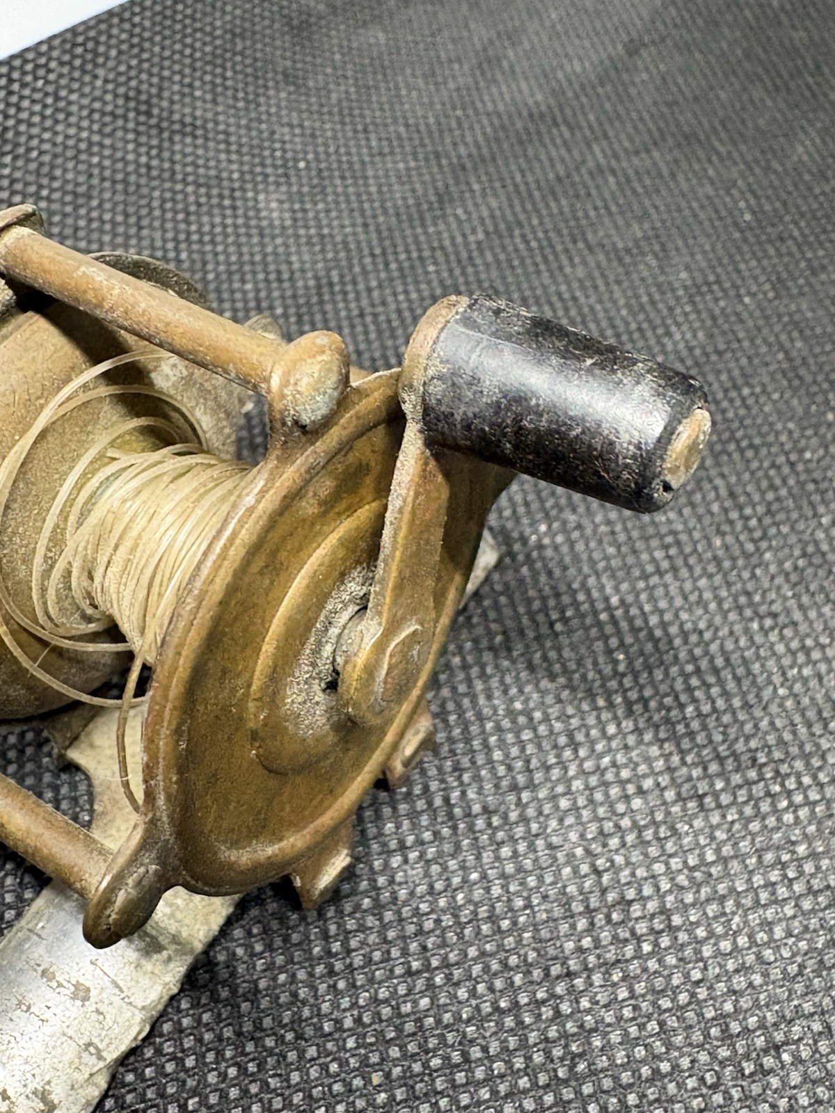 Two Brass Antique Fishing Reels Tiny
