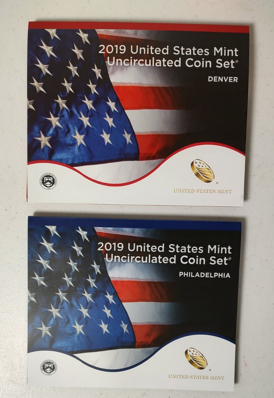 2019 US Mint Uncirculated Coin Set Denver + Philadelphia 20 coins with OGP & COA