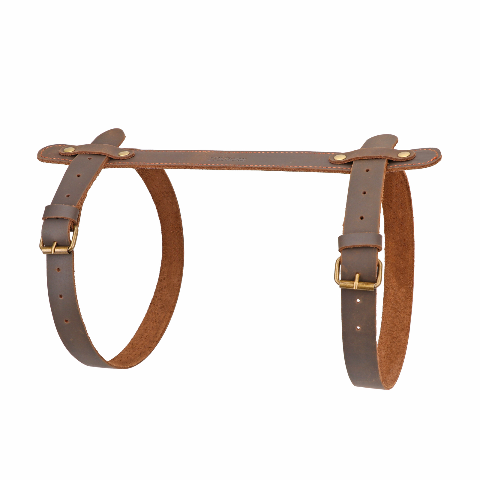 TOURBON Leather Picnic Blanket Carry Tool Strap Camping Motorcycle Bedroll Belt