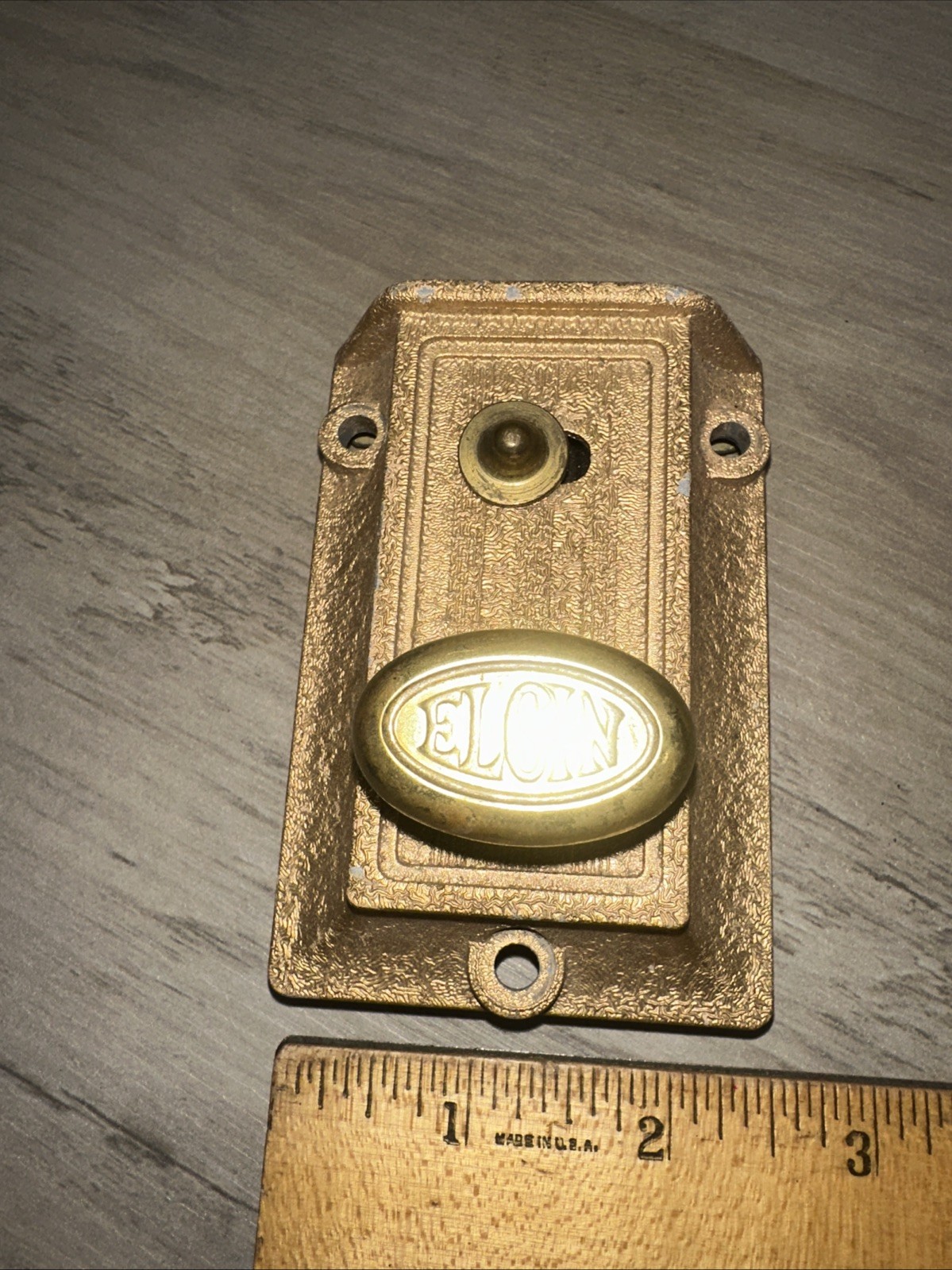 Antique Elgin Deadbolt Latch Surface Mount Working