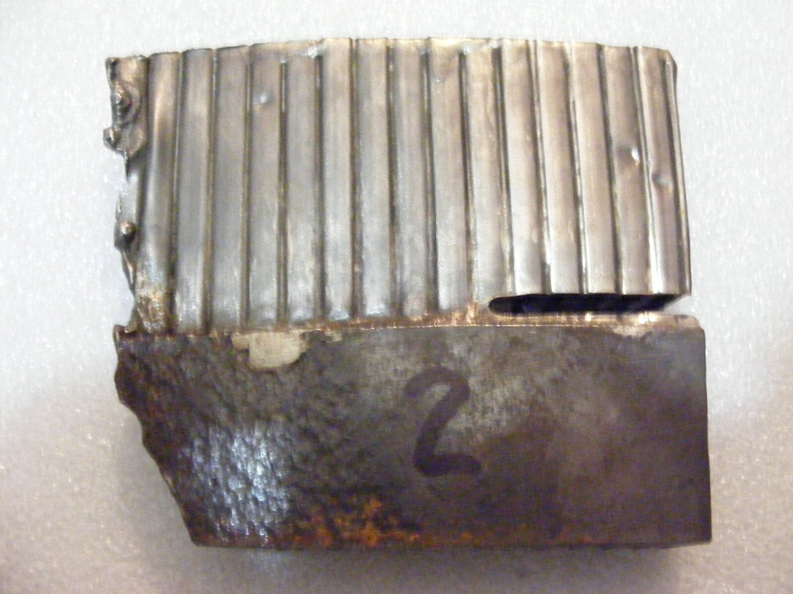Apollo Saturn H-1 Rocket Engine Inconel Silver Alloy Flight Hardware Section 2