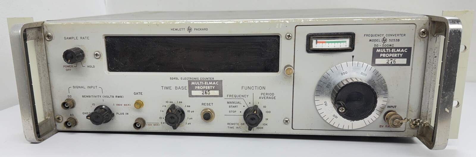 Vintage Hewlett-Packard HP Model 5253B Electronic Counter 5245L Mount UNTESTED