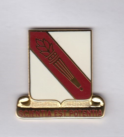 US Army 306th Support Bn Quartermaster QM Supply crest DUI badge V-21