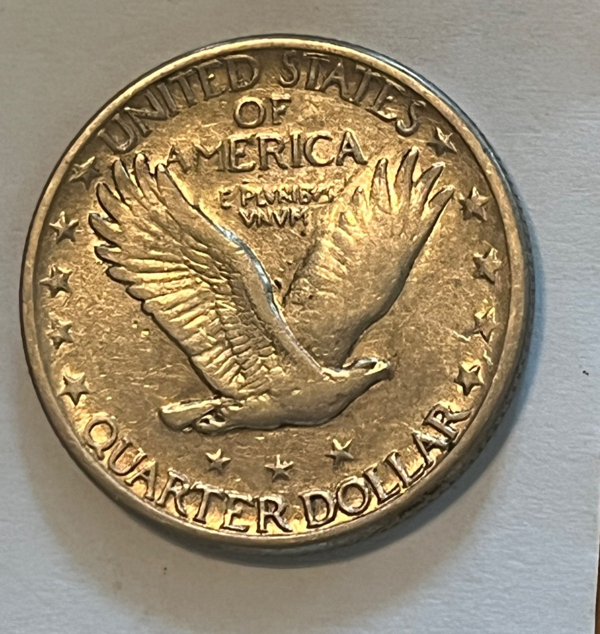 1920-s. Standing Liberty Quarter , XF +