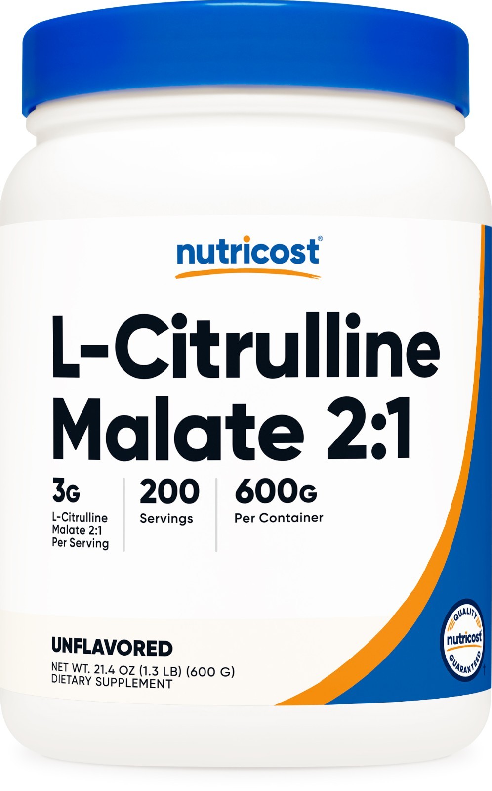 Nutricost Pure L-Citrulline Malate (2:1) 600 Grams