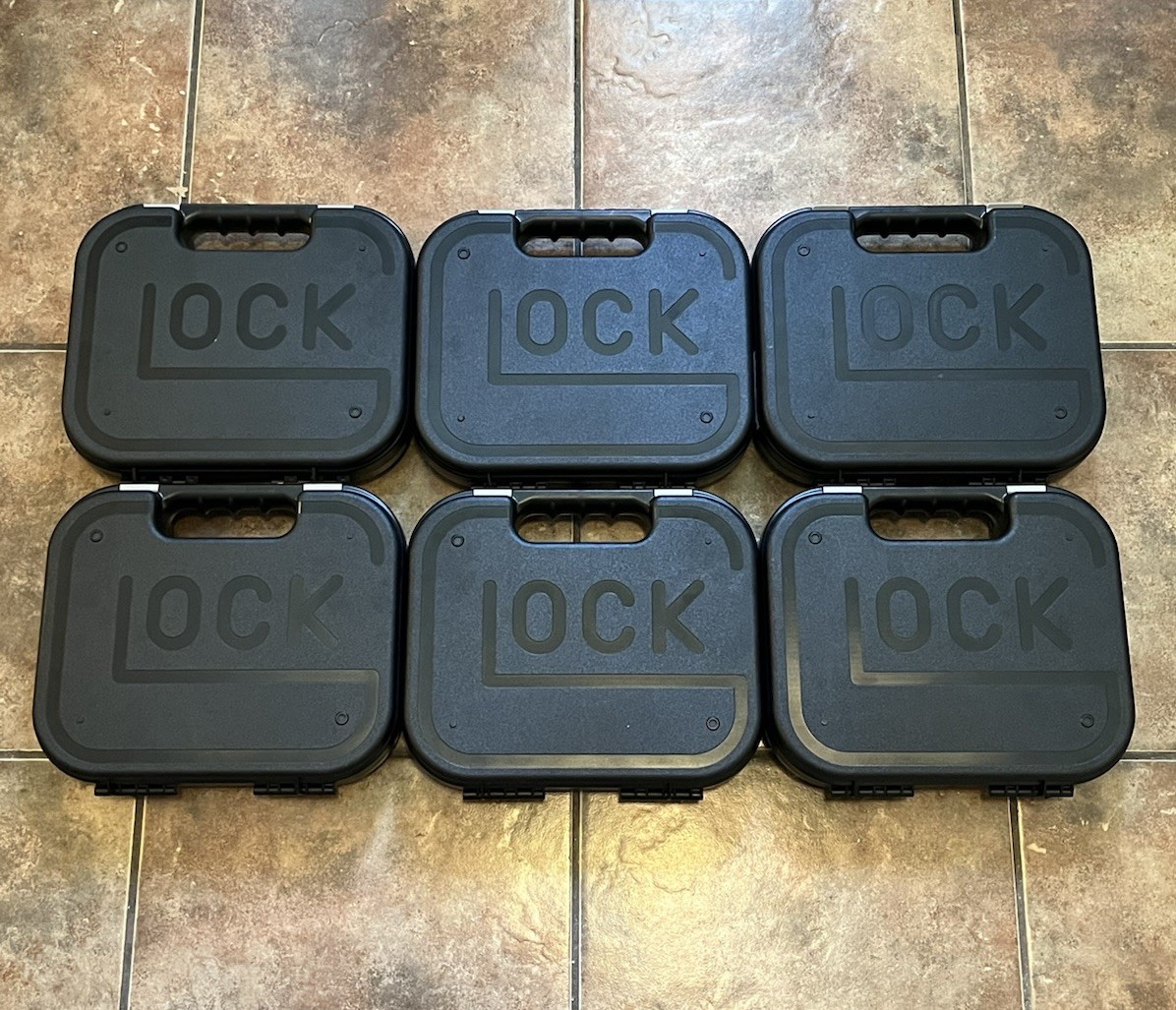 Lot of x6 Factory Glock OEM Hard Case USED w/ Manuals