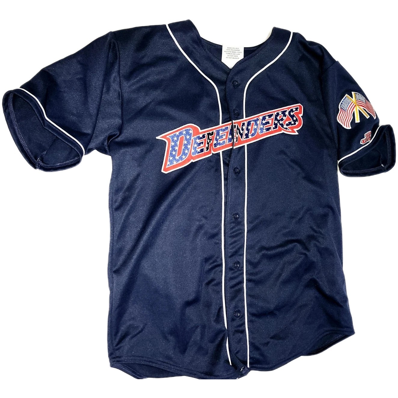 Rare Connecticut Defenders Game Used MILB Jersey #33 America USA Red White Blue