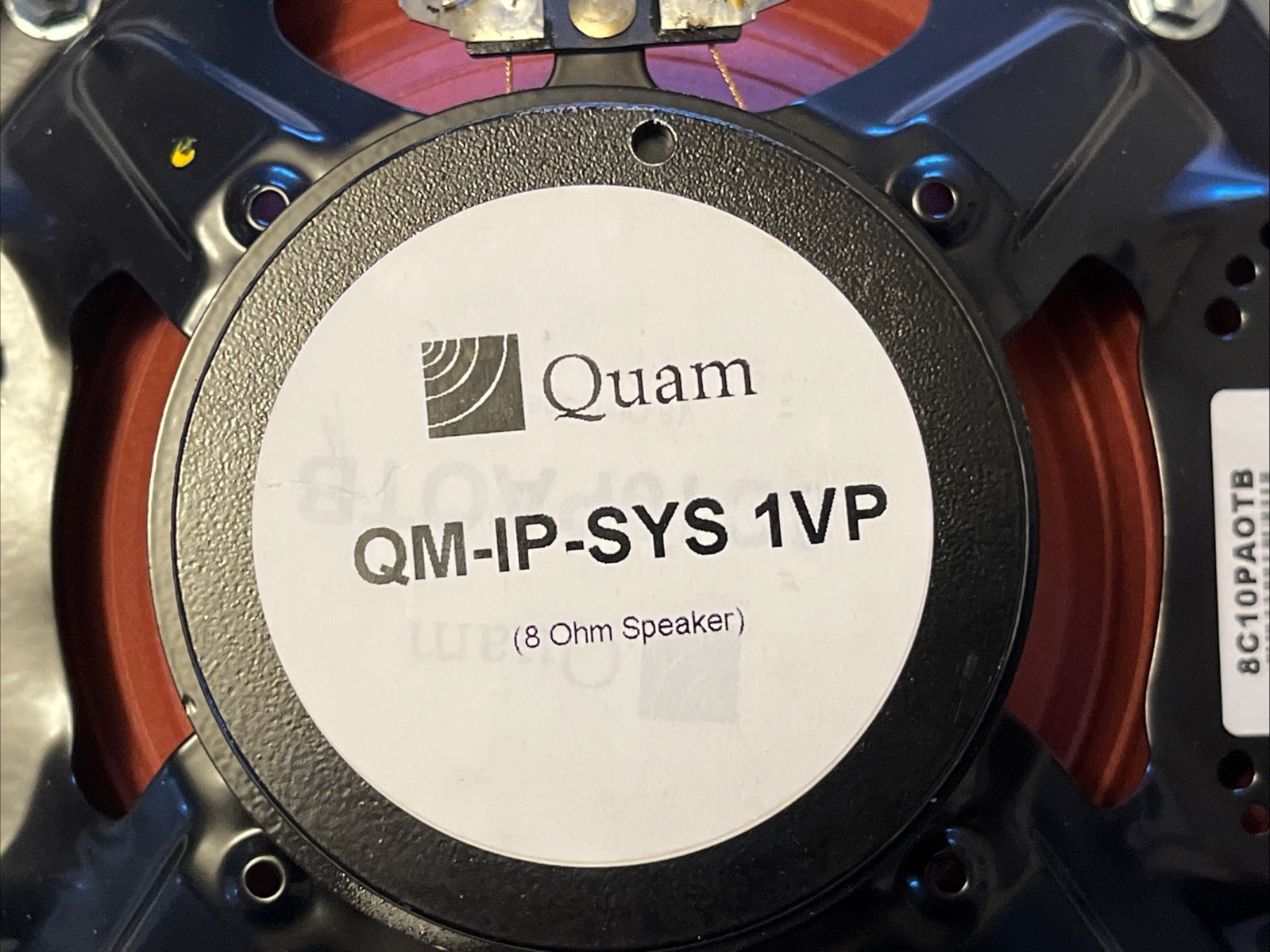 Quam QM-IP-SYS-1VP Square Wall Mount Loudspeaker w/ Digital Acoustics IP7-MSR