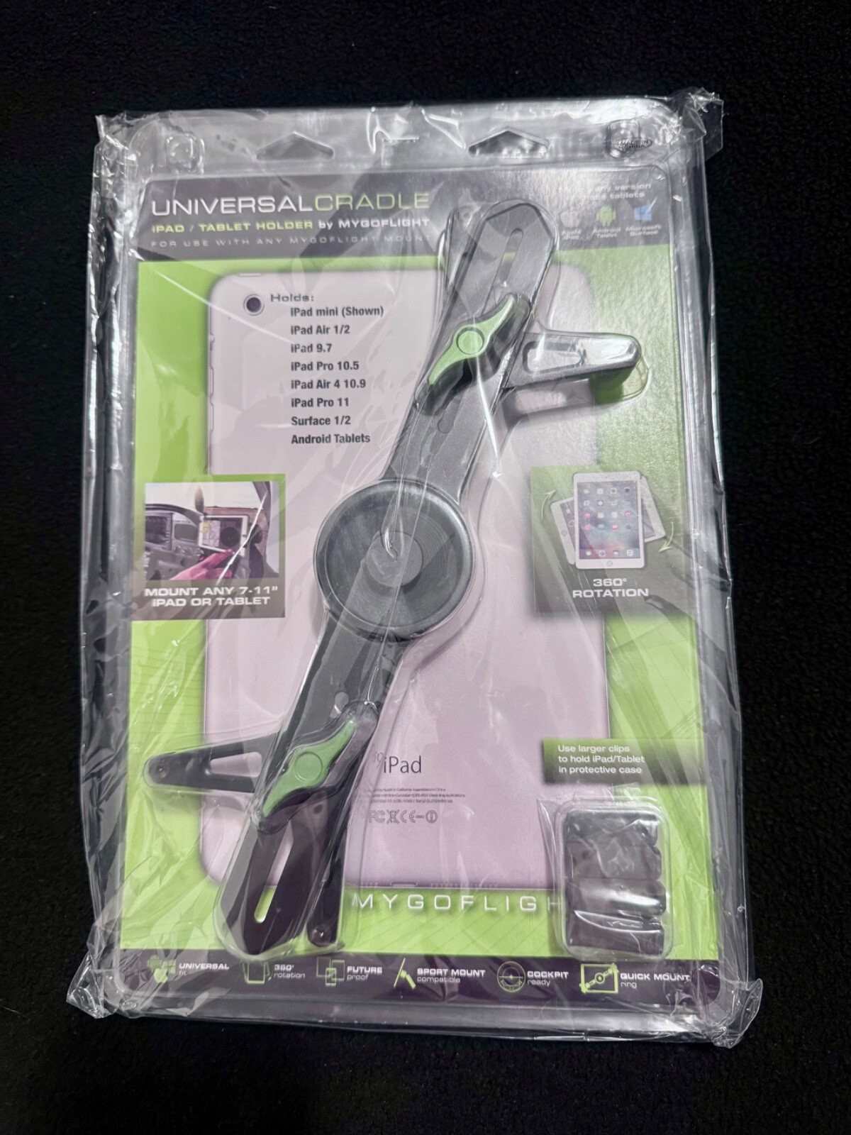MYGOFLIGHT Sport Universal Cradle ANY iPAD from 7"-11"