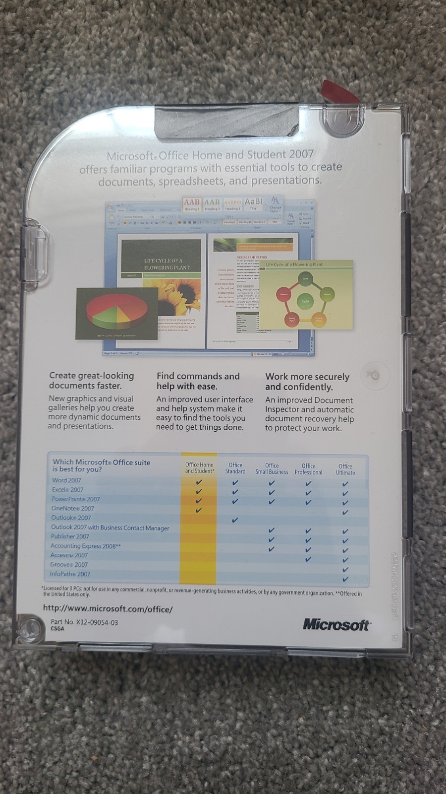 Microsoft Standard 2007 1 PC Home and Student
