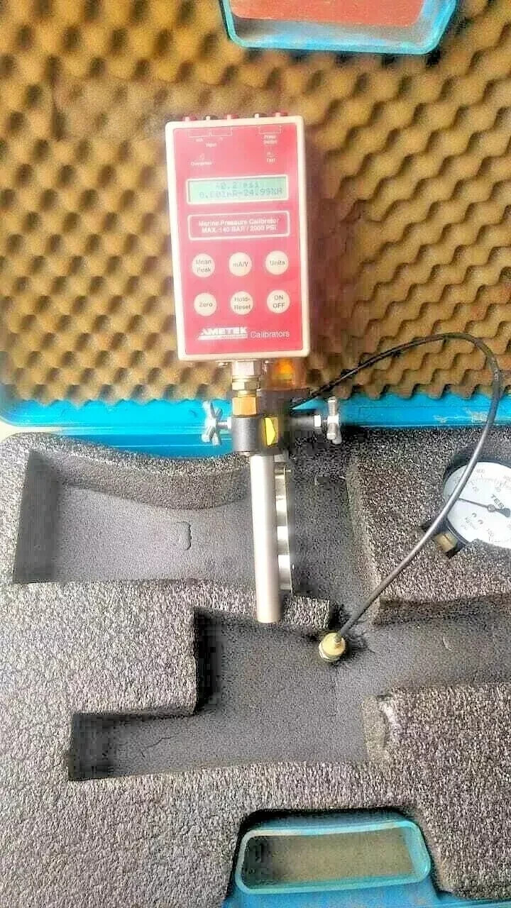 AMETEK JOFRA MPC-140 DIGITAL PRESSURE CALIBRATOR 140 BAR GAUGE 3000 PSI PUMP#DDP