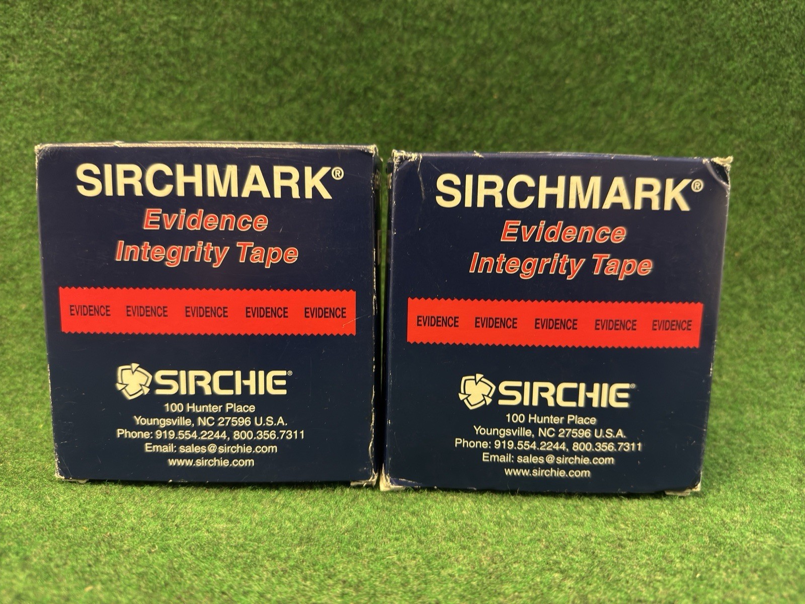 (2) Sirchie BLUE Sirchmark Evidence Integrity Tape SM2000B2 Rolls