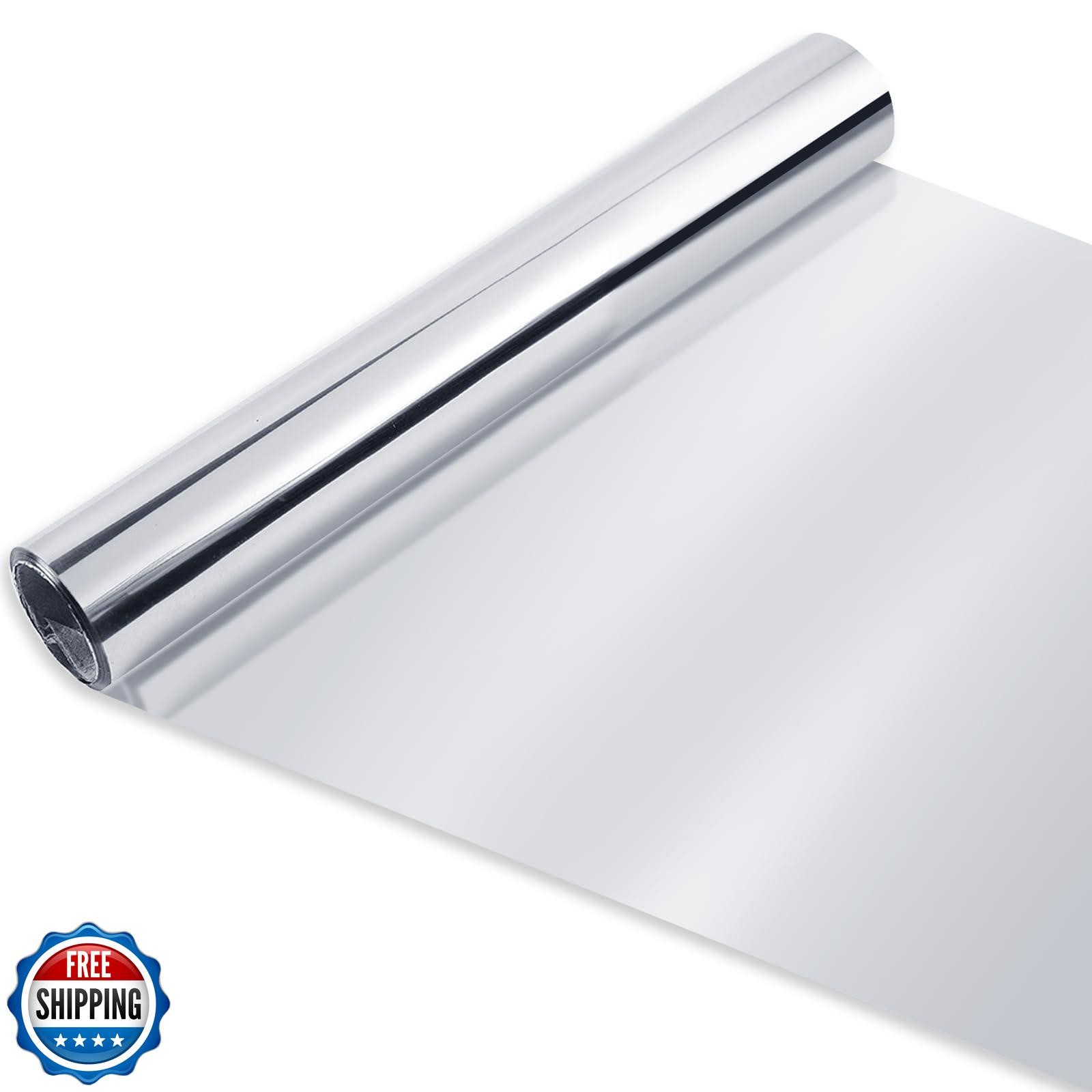 Highly Reflective Mylar Film Roll 4FT x 60FT,2 Mil Silver,for Outdoor Indoor