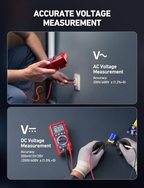 TRMS 2000 Digital Multimeter Voltage Tester - Fast & Fast