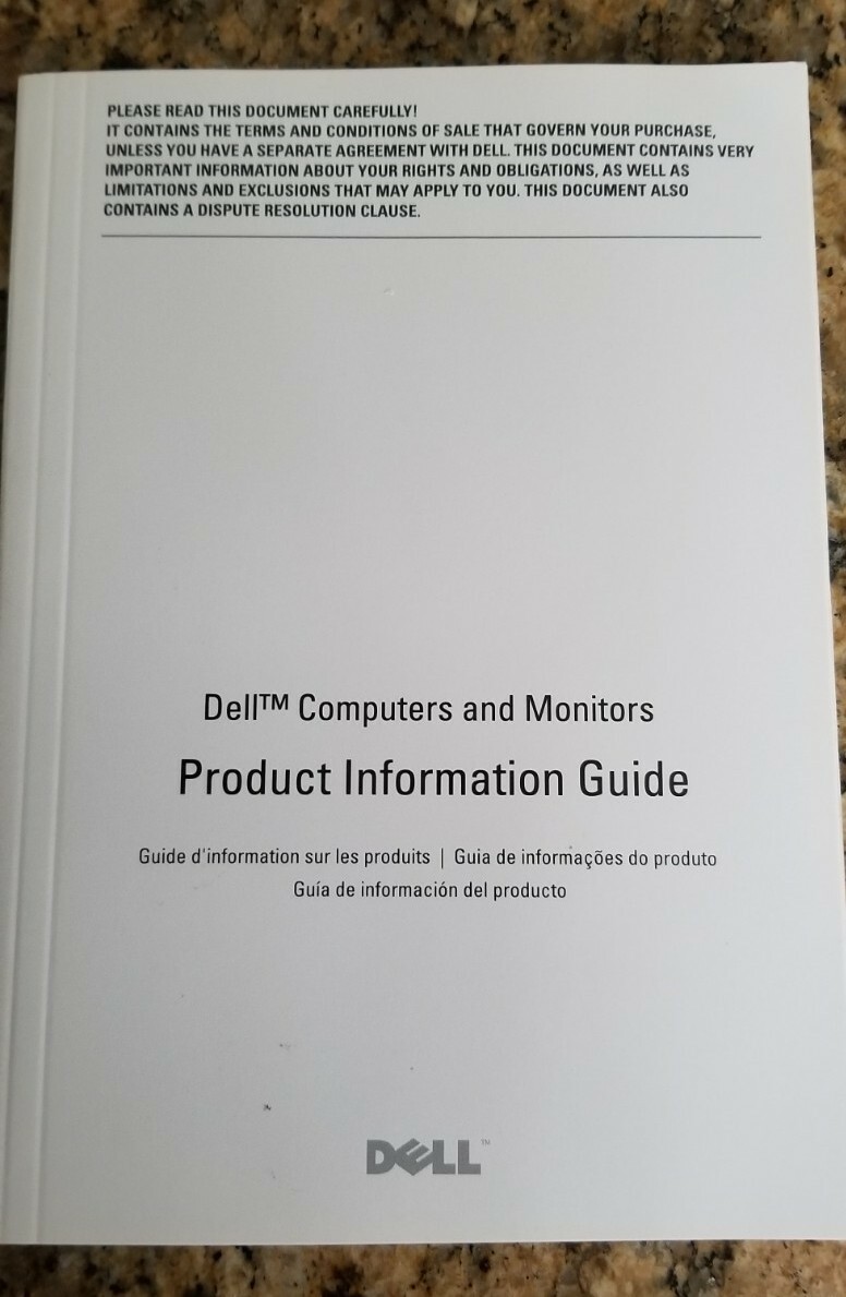Dell Computers and Monitors Product Information Guide
