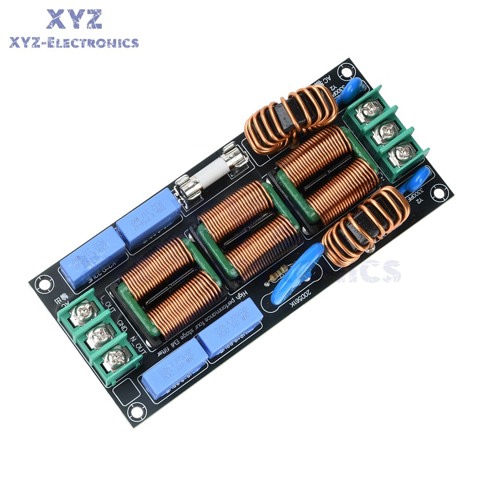 AC110-250V 4level Audio Power Supply EMI Electromagnetic Interference filter 16A