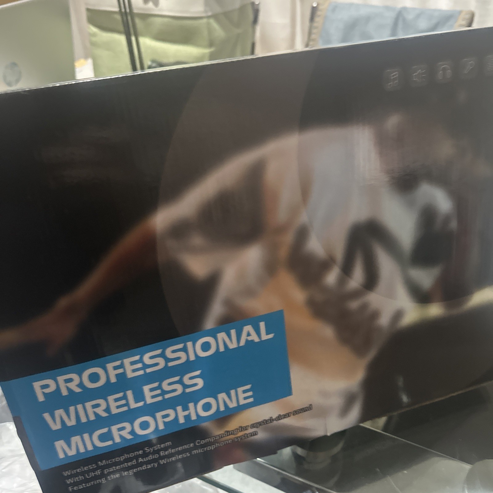 Wireless Microphone System Dual Channel Cordless Set 2x480 Channels 164' Range