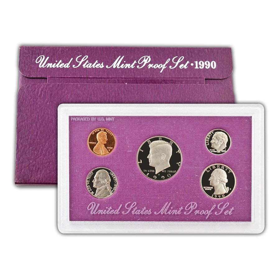 1990 U. S. Mint Proof Set with Box *JE