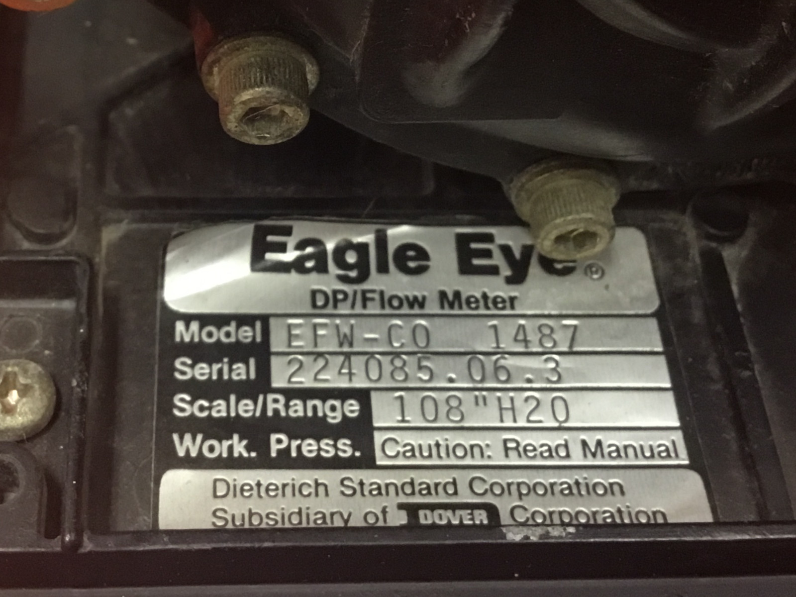 Eagle Eye - P/N: EFW-CO 1487 - DP/Flow Meter