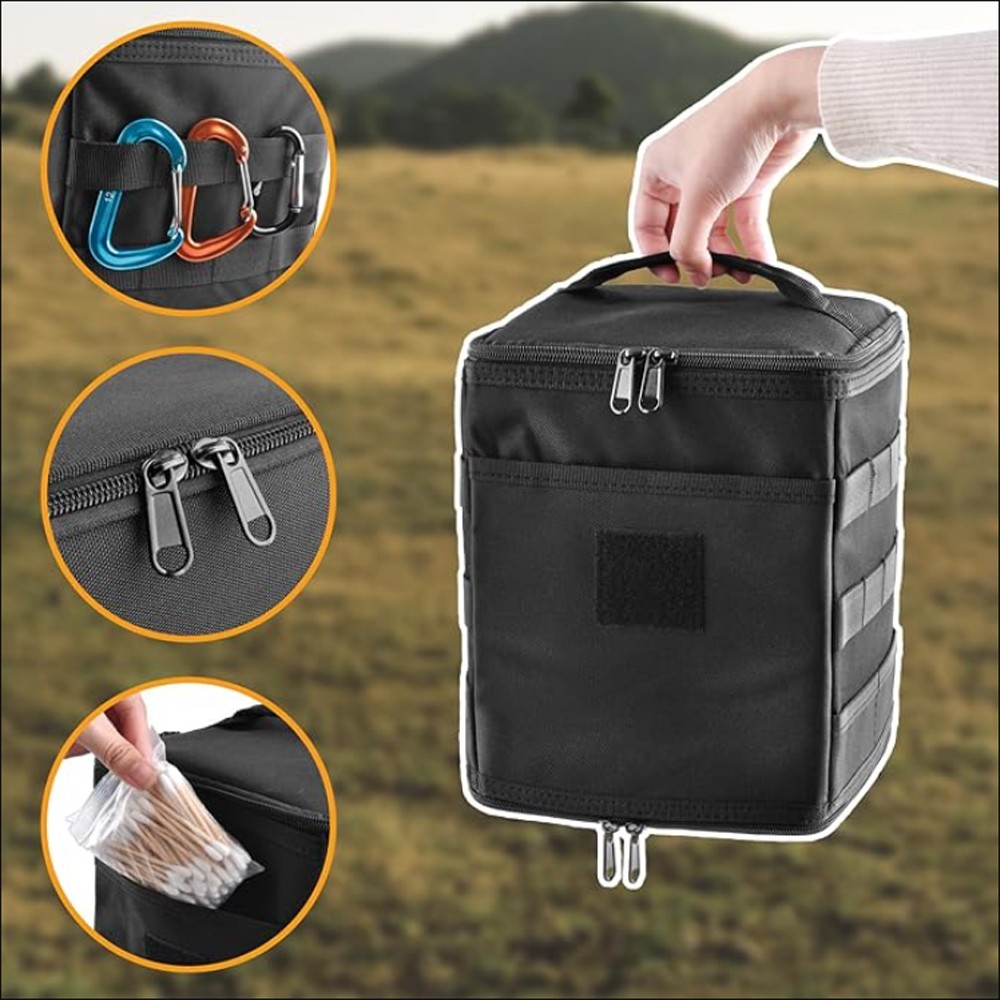 Outdoor Camping Storage Bag Utility Tote Bag Trunk Organizer Picnic Cookware Bag