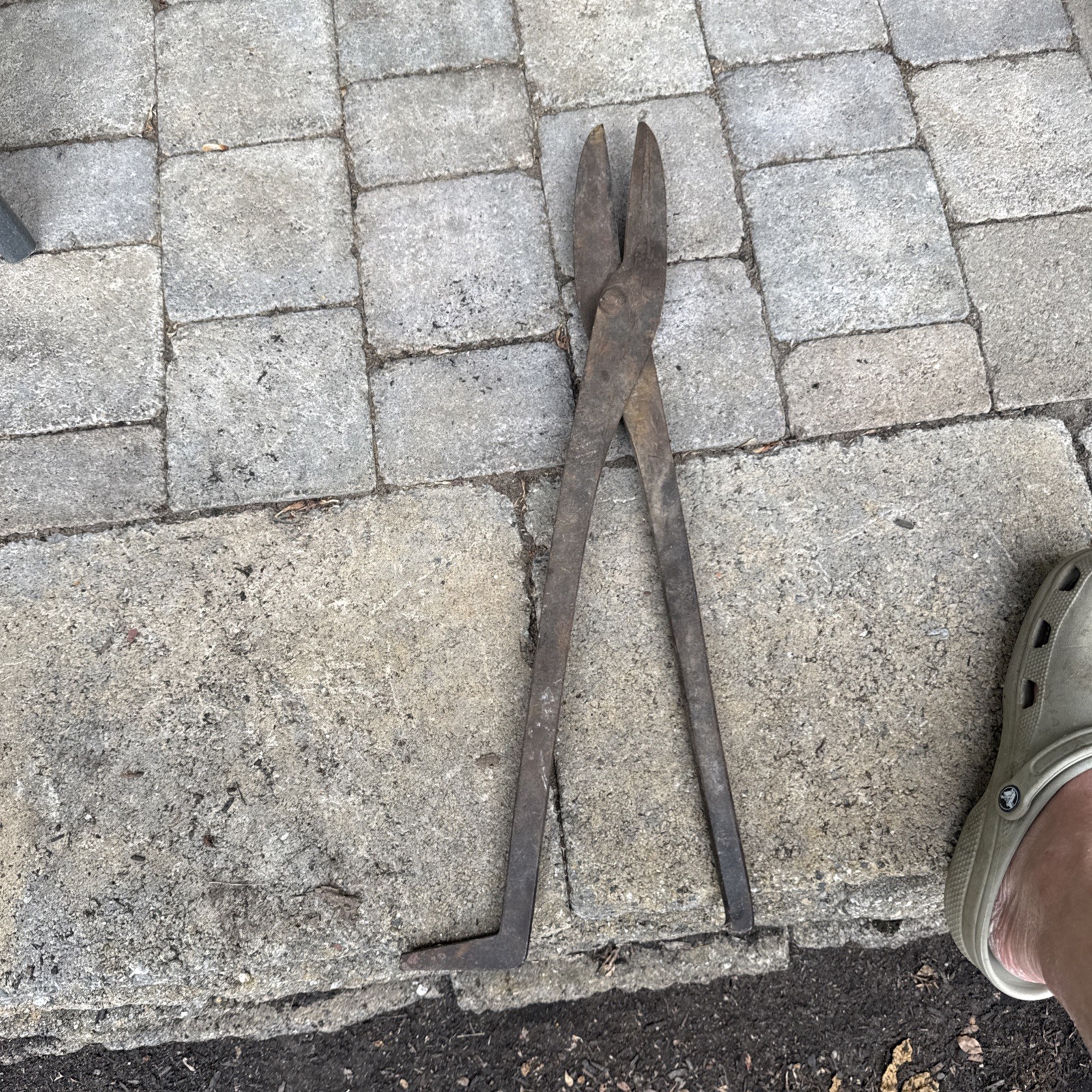 40" Blacksmith Heavy Shears USA Original "1" Stamp 9" Blade