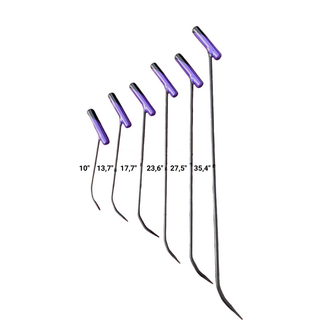 TrAuto PDR Tools Cesme Set - 6 Pieces Rod Set Special Handle