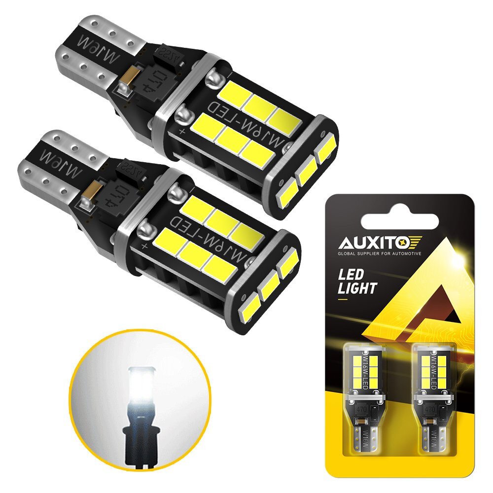 LED Backup Reverse Light Bulbs 921 912 T15 Super Bright Canbus Error Free AUXITO
